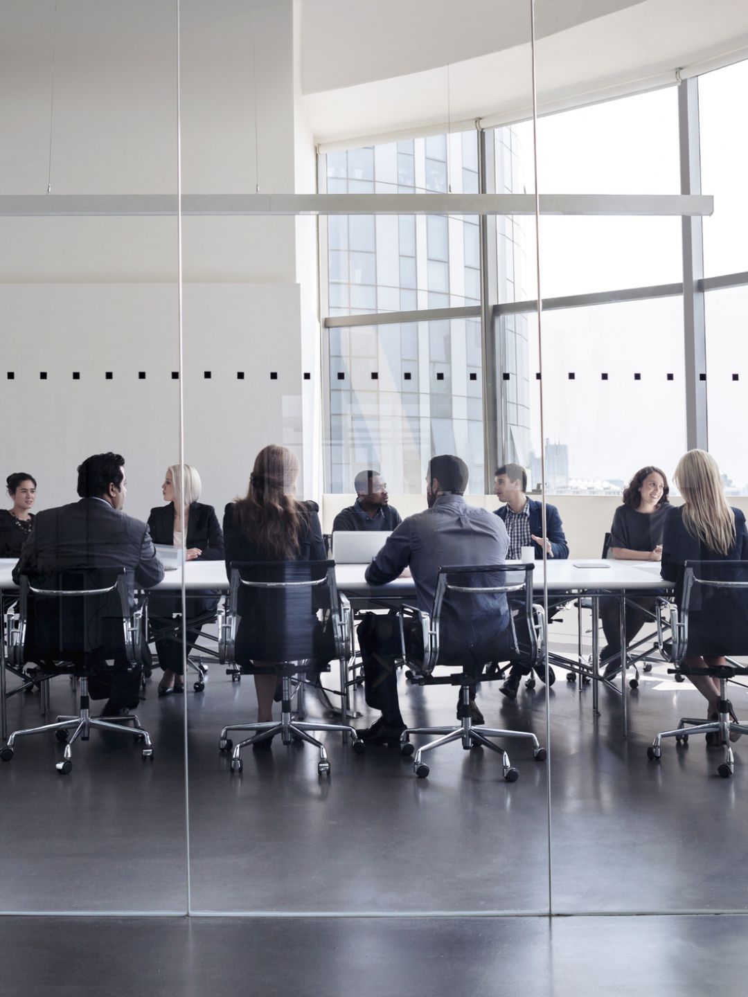 Corporate governance stakeholders in discussion